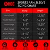 HDE Arm Sleeves for Men Women, Compression Sleeve Arm UV Protection Basketball Baseball Football Black - M