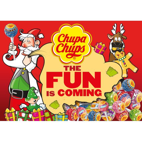 Chupa Chups (1) bag Cremosa Lollipops Candy 2 Ice Cream Flavors - Strawberry and Cream, Choco-Vanilla - Fat, Peanut & Gluten Free 25 pieces/10.58 oz