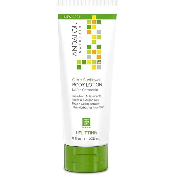 Andalou Naturals Citrus Sunflower Uplifting Body Lotion, 8 fl.oz (Packaging may vary)