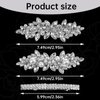 4Pcs Bridal Rhinestone Hair Clip Crystal Flower Hair Barrettes for Women Sparkle Diamond Hair Accessories Elegant French Hairpins for Women Girls Bridal Wedding Accessories