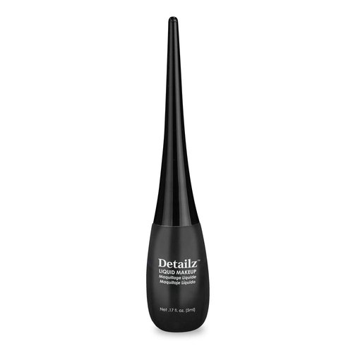 Mehron Makeup Detailz Fine Tip Liquid Makeup | Fine Point Eyeliner| Fine Tip Professional Liquid Face Paint & Eyeliner .17 fl oz (5 ml) (Black)