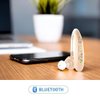 Bluetooth Rechargeable Hearing Aid for Seniors & Adults Soft Ear Hook 360° Rotation Universal Fit Easy Use Premium Comfort Design