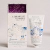 Library of Flowers Forget Me Not Handcreme, 2.65 oz. – Osmanthus, Rice Powder & White Orchid – Scented Hand Cream for Women, Moisturizing Hand Lotion for Dry Hands, Shea Butter & Cocoa Butter