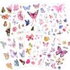 Konsait Kids Tattoos Butterfly Temporary Tattoos Sticker for Girls Children's Birthday Party Bag Filler Gift Idea Party Favors, 154 Pcs Kids Unicorn Butterfly Flower Girls Tattoos