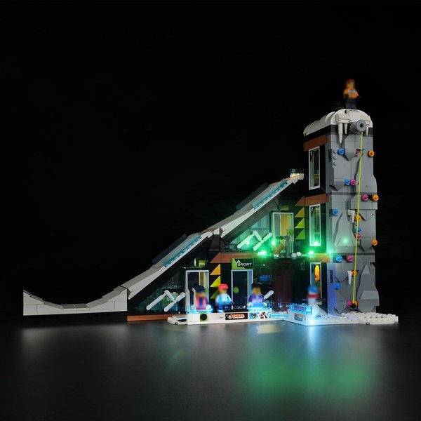 DALDED LED Lighting Kit for Lego City Ski and Climbing Center, LED Light Compatible with Lego 60366 Building Block Models (Not Include Lego Set)