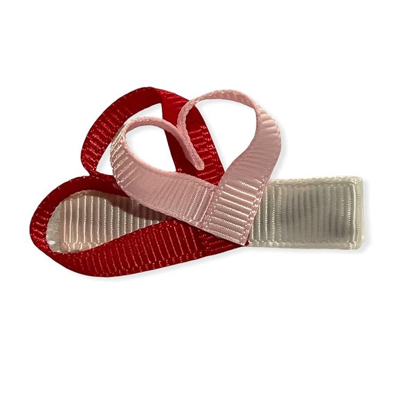 Heart Hair Clip, Love Hair Clip, Ribbon Sculpture, Girls Hair Accessory