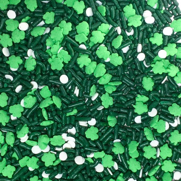 St Patrick's Day Baking Cupcake Cake Decoration Confetti Sprinkles Cake Cookie IceCream Donut Jimmies Quins - 6oz (Classic)