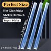 Mini Hot Glue Gun Sticks, 200 Pack MONVICT Glue Sticks with 4" Long 0.27” Diameter, Craft Hot Glue Pastes All Purpose Hot Melt Glue Sticks for Most Glue Guns, Clear Glue Sticks for DIY, Arts & Crafts