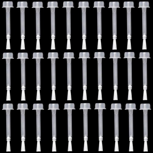 Minelife 30 Pieces Dip Replacement Brush, Nail Polish Replacement Brush Dipping Powder Liquid Replacement Brush for Dipping Powder Base Coat, Top Coat & Activator Brushes