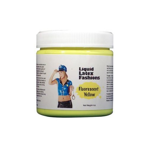 Ammonia Free Liquid Latex Body Paint 8oz Fluorescent Yellow