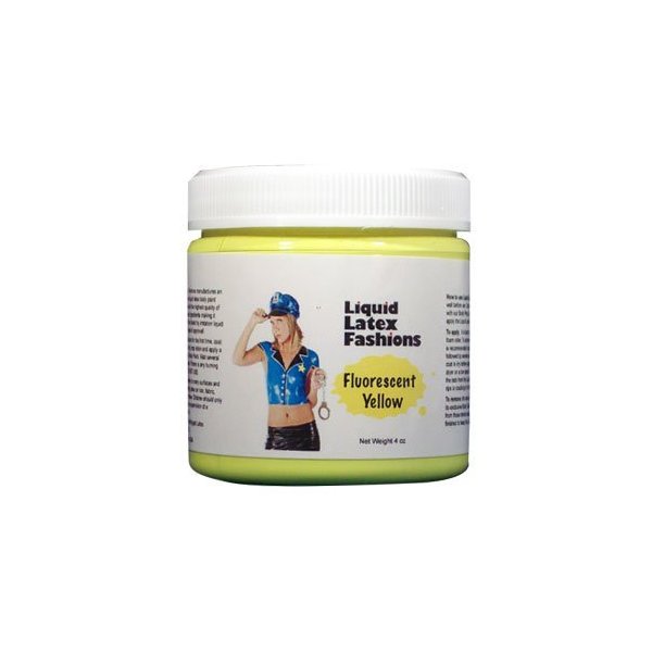 Ammonia Free Liquid Latex Body Paint 8oz Fluorescent Yellow