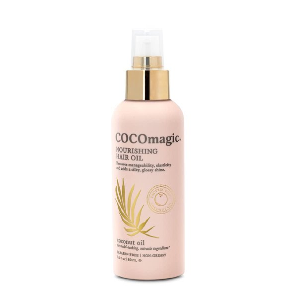 CocoMagic Nourishing Hair Oil | Promotes Healthy-Looking Hair | Restore Manageability, Add Silky, Glossy Shine | Paraben Free, Cruelty Free, Made in USA (3 oz)