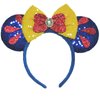 Viwind Mouse Ear Headbands for Women Snow White Bow Headbands for Girls Glitter Princess Hair Accessories Birthday Party Favors Costume