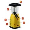 Kaito KA249W Multi-functional Solar/Wind-up LED Camping Lantern with AM/FM NOAA Weather Radio & Cell Phone Charger, Color Yellow