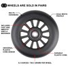 Kutrick 100mm Scooter Wheels - 100mm Pro Kick Scooter Wheels Replacement Pair - Smooth Bearing Installed | Plastic Core 100mm Scooter Wheels for Razor Fuzion Scooters with 100mm Wheels