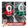 JOYCOURT Christmas Car Shift Knob Hoodie Cover, Christmas Style Hoodie Winter Warm Car Shift Cover Shifter Hoodie Protector, Universal Shift Knob Cover Car Interior Decor Accessories (Red&Green)