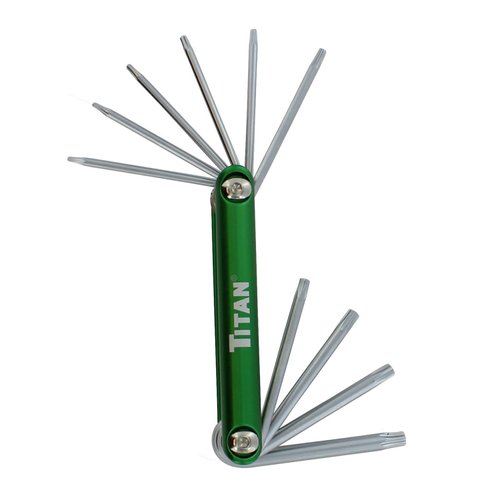 Titan 12710 Tamper Proof Star Key Set, Green