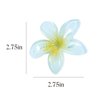 Melyde Small Flower Hair Clips 2.75 Inch Hawaiian Beach Hair Clips 3Pcs Summer Vacation Hair Accessories for Kids Girls Women, Red&Green&Yellow