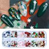 Christmas Nail Art Sequins, EBANKU 3 Boxes Holographic Laser Snowflake Star Nail Glitter Sequins for Acrylic Nails Mixed Shape Xmas Nail Glitter Flakes Decoration