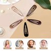 Cptots Metal Snap Hair Clips Water Drop No Slip Hair Barrettes for Women Small Hair Clips For Thick And Thin Fine Hair,Black Brown Beige,1.97 x 0.5 Inches,20 PCS