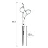 Dayline 7" Professional Salon Shears Hairdressing Scissors Haircut Human Silver Barber Scissors Japan 440c Steel Cutting Hair Scissors (7 inch)