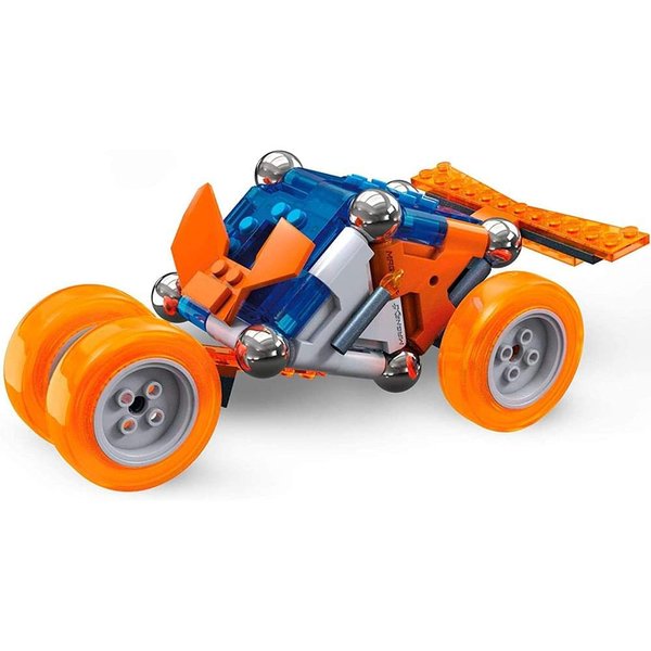 Mega Construx Magnext 4-in-1 Mag-Racers Construction Set with Magnets, Magnetic Building Toys for Kids 81 Pieces, Multi Color