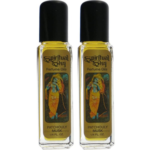 Spiritual Sky Oil Spiritual Sky Patchouly Musk Scented Oil - 1/4 Ounce Bottle (2 Pack)