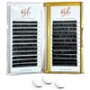 Eyelash Extension D Curl 0.07 15-20mm Mixed Tray Easy Fan Volume Lashes 2D-10D Volume Lash Extensions Self Fanning Eyelash Extensions by BONITA LASHES (0.07-D, 15-20mm Mix) (0.07-D, Mix 8-16mm)