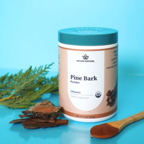 Nature Restore USDA Certified Organic Pine Bark Extract Powder, 8 ounces/226 Grams, Standardized to 95 Percent Proanthocyanidins, Vegan, Gluten Free, Non GMO