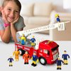 FUNERICA 10-Set Fireman Figurines and Play People Figures - Toy Figures Set