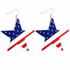 JOYFISCO American Flag Earrings 4th of July Earrings for Women Patriotic Earrings Independence Day Drop Dangle Earrings Jewelry Gifts