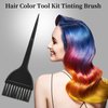 Hair Coloring Brush Kit - 3 Pcs Hair Dye Brushes with Applicator for Salon and DIY Home Hair Tinting (Black)