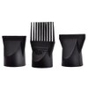 3Pcs Professional Plastic Hair Dryer Nozzle Diffuser Hair Dryer Nozzle Comb Attachment Concentrator Replacement Blow Flat Hairdressing Salon Styling Tool Special for Diameter 4.5cm