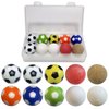 Joovon 1.42 Inch Foosball Balls 1.26 Inch Foosball Table Balls for Foosball Tabletop Game Foosball Ball Replacements Multicolor with The Plastic Box