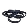 Wild & Stone | Pack of 6 Hair Bands | 100% Biodegradable and Plastic-Free Elastic Hair Ties | 100% Organic Cotton and Natural Plant-Based Rubber | No Crease Ponytail Holder (Black)