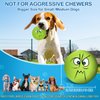 Coricorsu 3.14" Squeaky Dog Toys Funny Smile Face Chewing Latex Rubber Soft Fetch Play Interactive Squeaky Dog Balls for Puppy Small Medium Pet Dog (3PCS)
