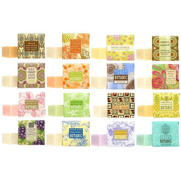Greenwich Bay Trading Company Soap Sampler 16 pack of 1.9oz bars - Bundle 16 items