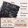 Deep Curly Clip in Hair Extensions Real Human Hair Clip ins 100% Brazilian Virgin Hair PU Seamless Clip in Hair Extensions Human Hair Natural Black Hair for Women 120 Gram 6 Pcs 18 Inch