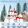 EOBOH 6 Pack Christmas Craft Snowman Kit, DIY Snowman Craft Kit for Kids, Build a Snowman Indoor Decor, Creative Air Dry Modeling Clay, Xmas Activities Snowman Making Kit for Toys Favors