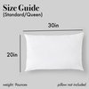 100% Mulberry Silk Pillowcase, Queen Pillowcases for Skin Care and Healthy Hair, Soft Silk Fabric, Queen Size - Meili and Grace