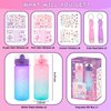 Decorate Your Own Water Bottle Kits Gifts for Girls Ages 4-6-8, DIY Mermaid Unicorn Water Bottle with Stickers, Fun Kids Arts & Crafts Toys - 4 5 6 7 8 Year Old Girls Birthday Christmas Gifts, 2-Pack
