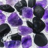 VitaJuwel GemPod GUARDIAN ViA Crystal Water Bottle with Black Tourmaline, Amethyst & Clear Quartz