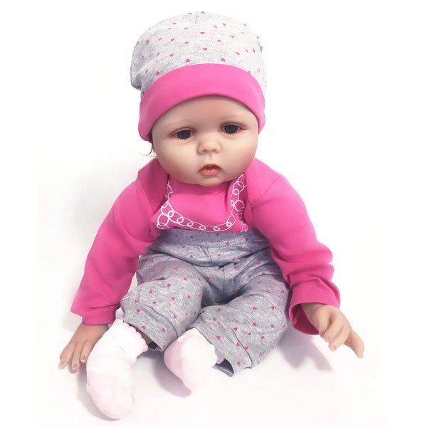 Reborn Doll Girl Clothes 20-22 Inches Newborn Baby Girl 4 Pieces Accessories Set