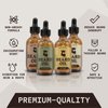 Striking Viking Beard Oil 4 Pack - Softening and Conditioning Beard Oil for Men - Citrus, Vanilla, Sandalwood, & Cedarwood Variety Scents - Enriched with Argan, & Jojoba Oils- Strengthens Beard Growth