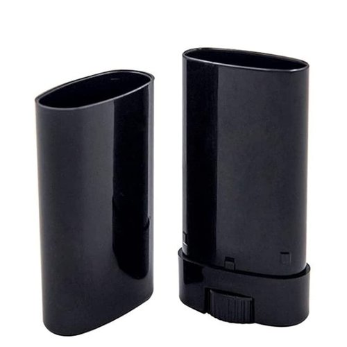 Healthcom 15 Pcs 0.5 Oz Plastic Deodorant Containers 15ml Oval Lip Balm Tubes Twist-up Filling Stick Refillable Empty Plastic Tube for Lipstick Crayon Chapstick DIY Lipstick Solid Deodorant Bar(Black)