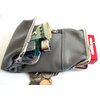 Pure Leather Cigarette Case Coin Pouch Combo 2 Snap + Zipper Pocket Fit 100's King - Grey