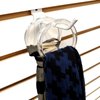 Clear Plastic Retail Scarf Rings - Round Fine Garment Hangers - 2.58" ID - 3.25" OD - 10 Pack