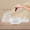 Earnest Living Rose Essential Oil Diffuser 150 ml Mini Ultrasonic Aromatherapy Diffuser for Bedroom, Desk – BPA Free, Quiet Mist, 7-Color Light, Auto Shut-Off, Gift for Women – Frosted White