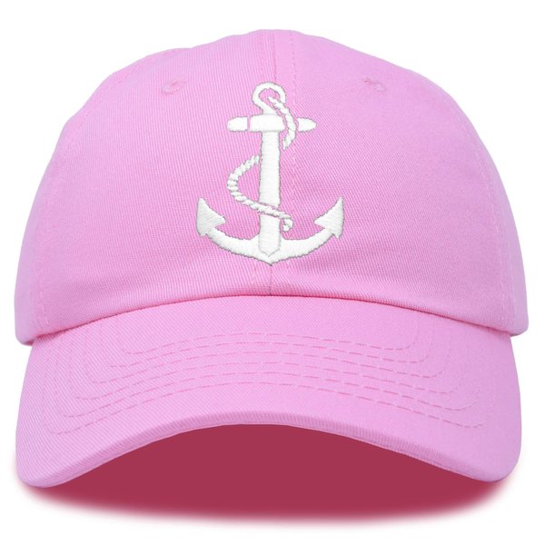 DALIX Anchor Hat Sailing Baseball Cap Women Beach Gift Boating Yacht Light Pink