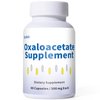 QUBIT Oxaloacetate Supplement – Cellular Energy, Focus & Mood Support – with Vitamin C – for Fatigue, Brain Fog & PMS Relief – 60 Vegan Capsules